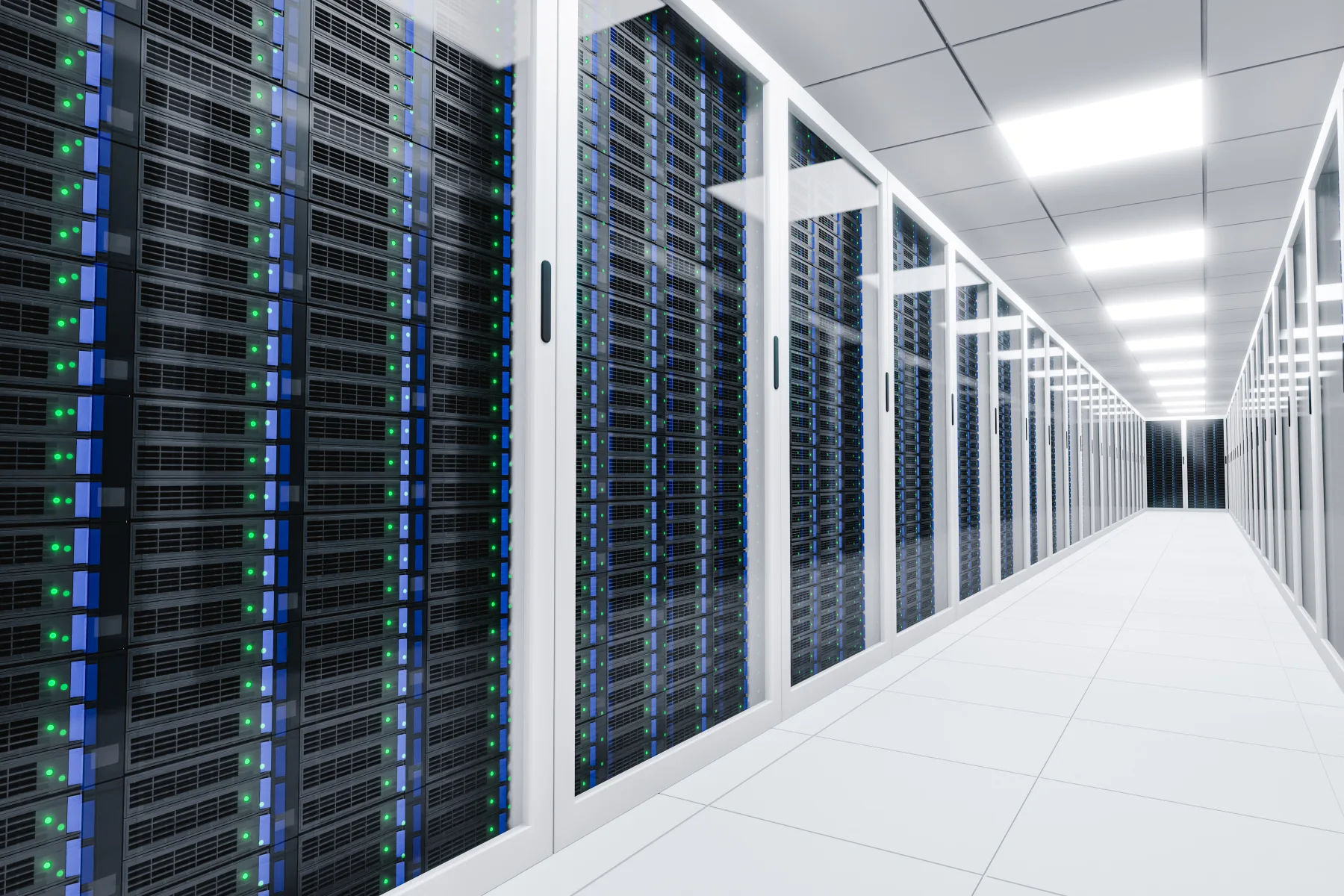 Enterprise data center server racks